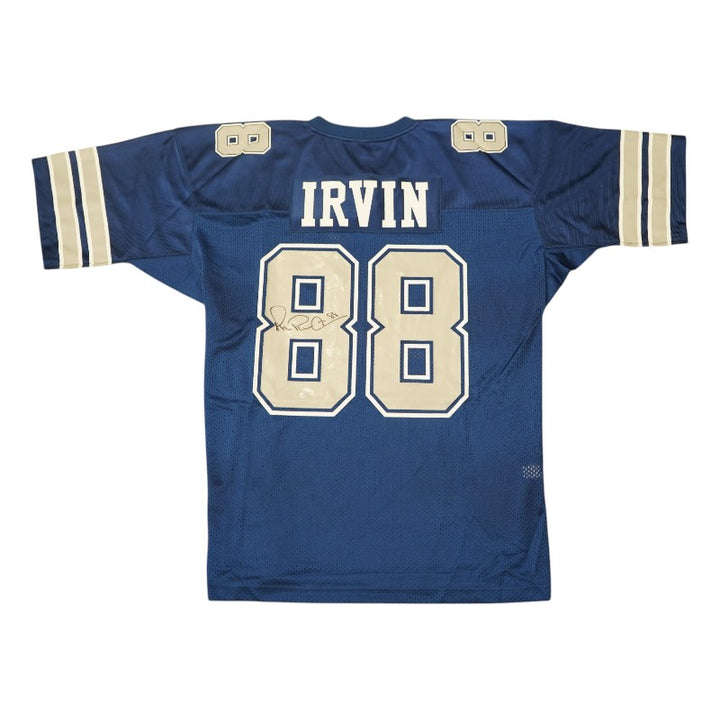Michael Irvin Dallas Cowboys Autographed Blue Mitchell & Ness Jersey Steiner COA
