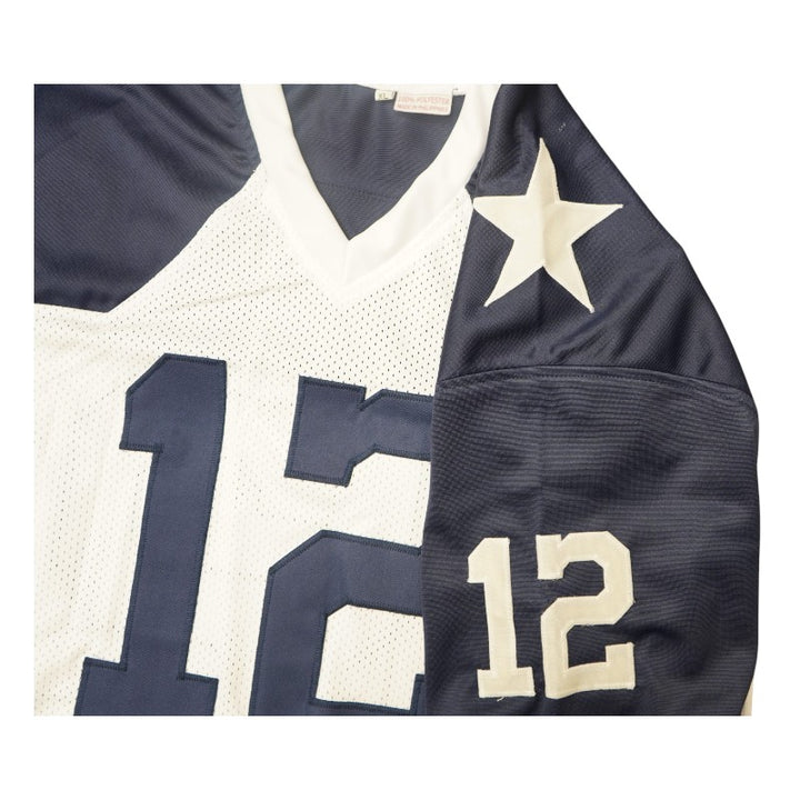 Roger Staubach Dallas Cowboys Autographed White Custom Throwback Jersey JSA COA