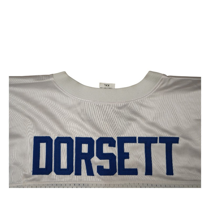 Tony Dorsett Dallas Cowboys Autographed Inscribed HOF White Custom Jersey JSA COA