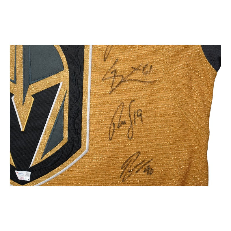 Stone Marchessault Fleury Las Vegas Golden Knights Team Multi Signed Gold Adidas Jersey 11 Sigs LE 13/20 Fanatics Auth