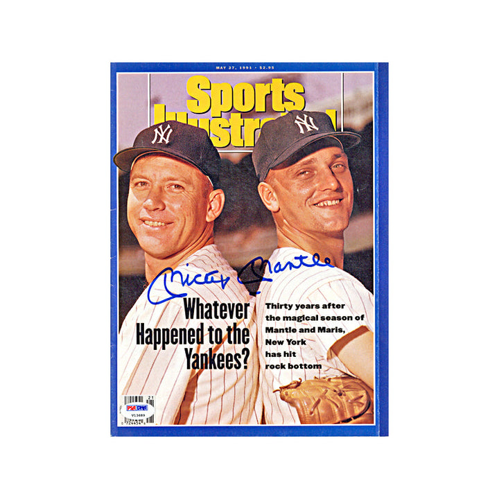 Mickey Mantle New York Yankees Autographed Signed May 27th, 1991 Sports Illustrated Magazine (PSA LOA)