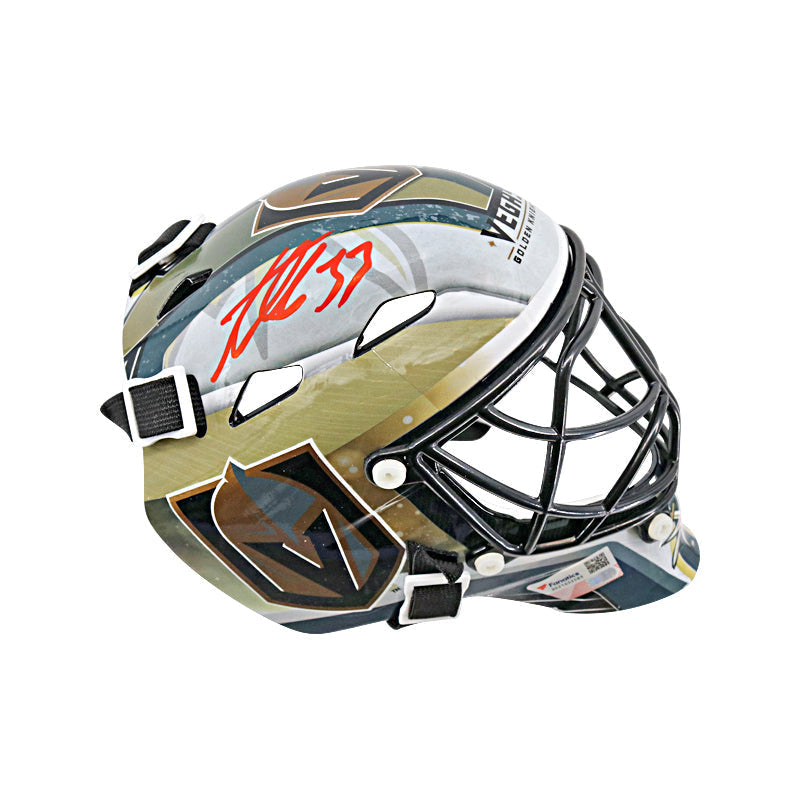 Adin Hill Las Vegas Golden Knights Autographed Signed Franklin Mini-Helmet (Fanatics Auth)