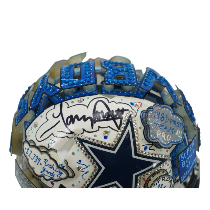 Tony Dorsett Dallas Cowboys Autographed Fazzino Pop Art Mini Helmet (Fanatics)