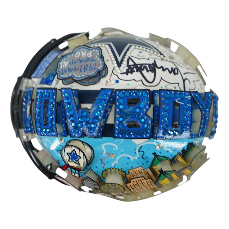 Tony Dorsett Dallas Cowboys Autographed Fazzino Pop Art Mini Helmet (Fanatics)