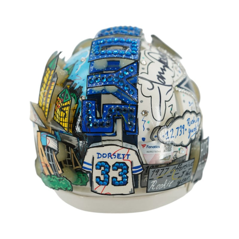 Tony Dorsett Dallas Cowboys Autographed Fazzino Pop Art Mini Helmet (Fanatics)