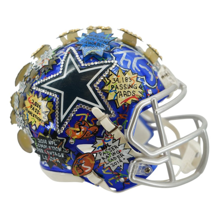 Tony Romo Dallas Cowboys Autographed Fazzino Pop Art Mini Helmet (Fanatics)