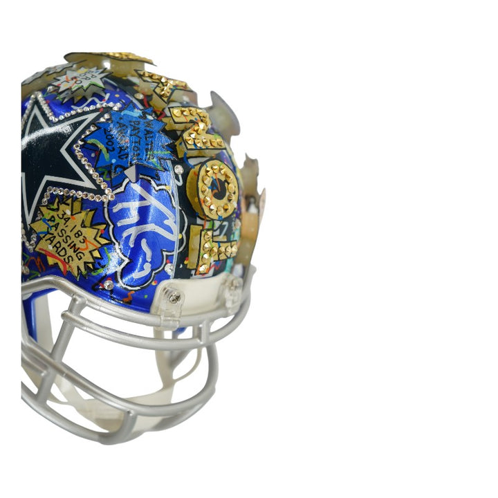 Tony Romo Dallas Cowboys Autographed Fazzino Pop Art Mini Helmet (Fanatics)