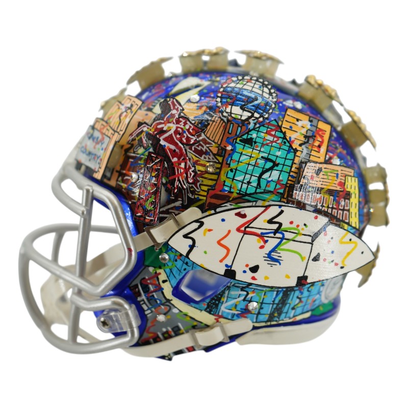 Tony Romo Dallas Cowboys Autographed Fazzino Pop Art Mini Helmet (Fanatics)