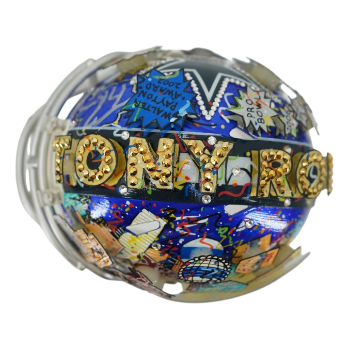 Tony Romo Dallas Cowboys Autographed Fazzino Pop Art Mini Helmet (Fanatics)