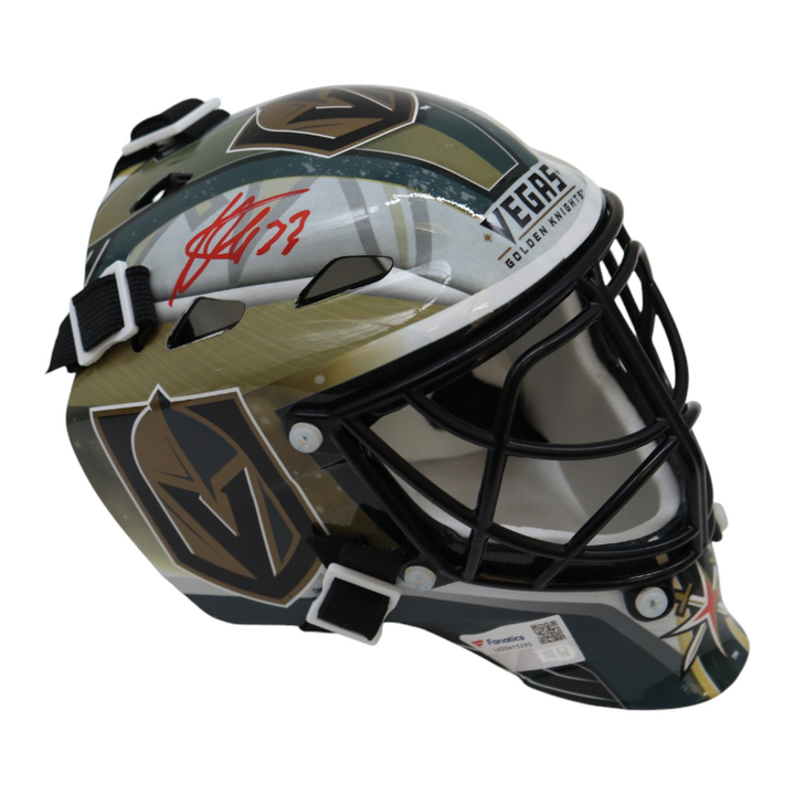 Adin Hill Las Vegas Golden Knights Autographed Mini Goalie Mask Fanatics Holo