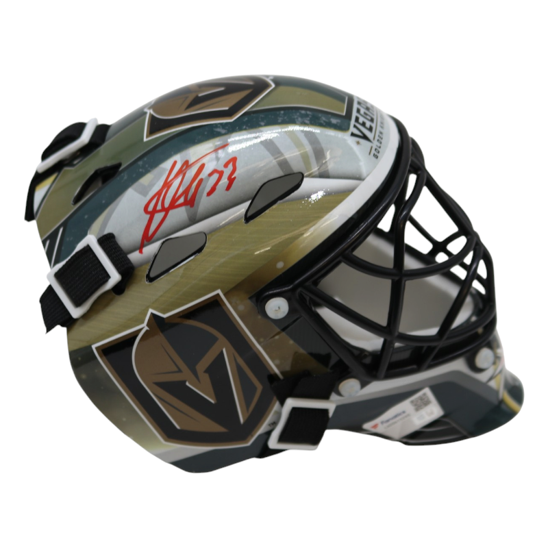 Adin Hill Las Vegas Golden Knights Autographed Mini Goalie Mask Fanatics Holo