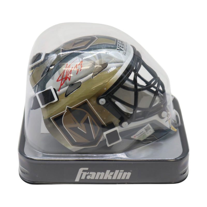 Adin Hill Las Vegas Golden Knights Autographed Mini Goalie Mask Fanatics Holo