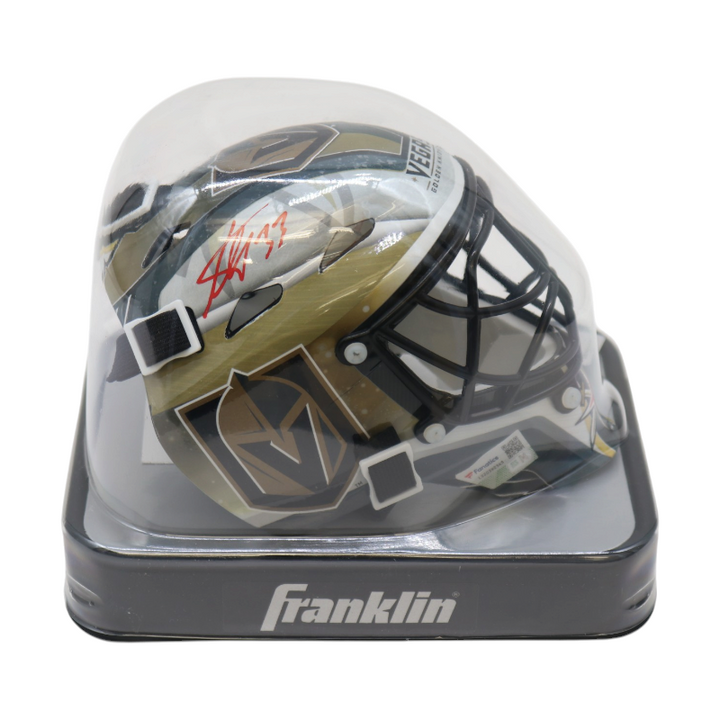 Adin Hill Las Vegas Golden Knights Autographed Mini Goalie Mask Fanatics Holo