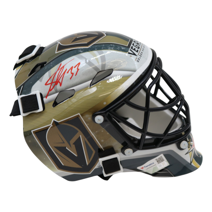 Adin Hill Las Vegas Golden Knights Autographed Mini Goalie Mask Fanatics Holo