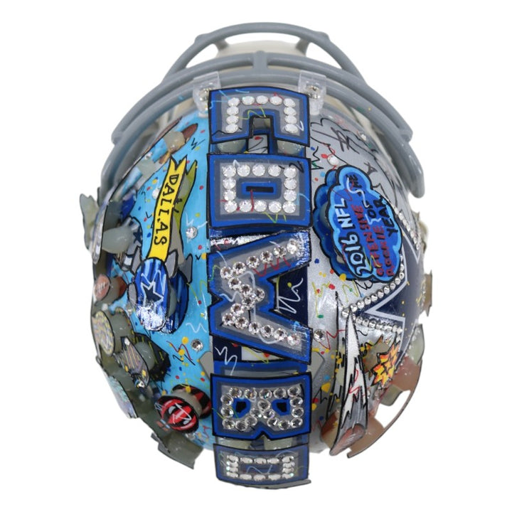 Dak Prescott Dallas Cowboys Signed Fazzino Pop Art Mini Helmet Fanatics Holo