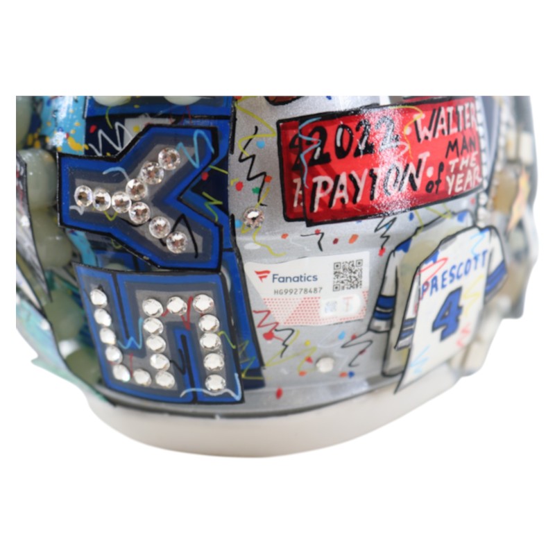 Dak Prescott Dallas Cowboys Signed Fazzino Pop Art Mini Helmet Fanatics Holo
