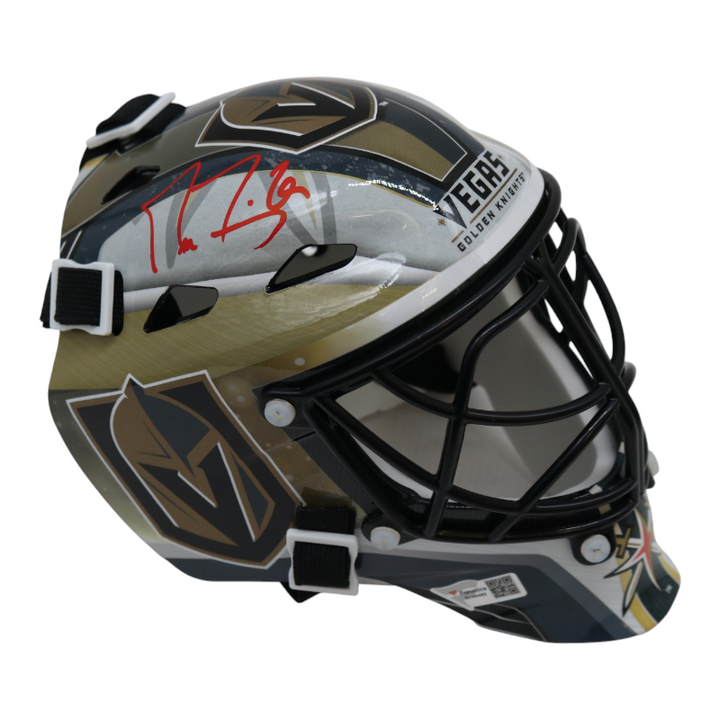 Marc Andre Fleury Vegas Golden Knights Autographed Mini Goalie Mask Fanatics Holo
