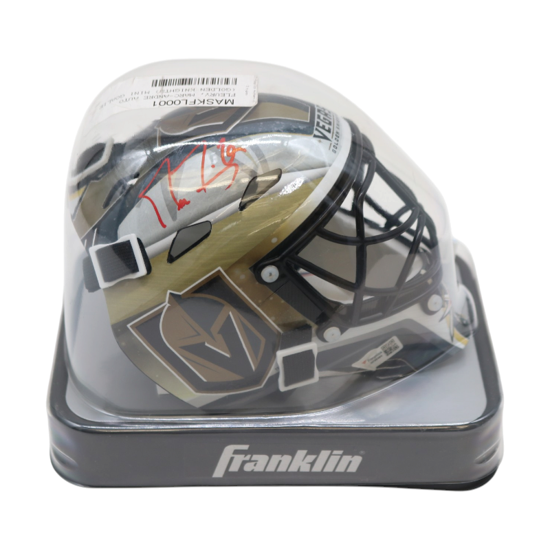 Marc Andre Fleury Vegas Golden Knights Autographed Mini Goalie Mask Fanatics Holo