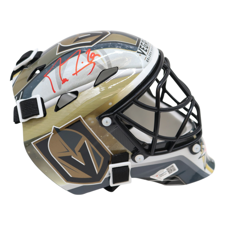 Marc Andre Fleury Vegas Golden Knights Autographed Mini Goalie Mask Fanatics Holo