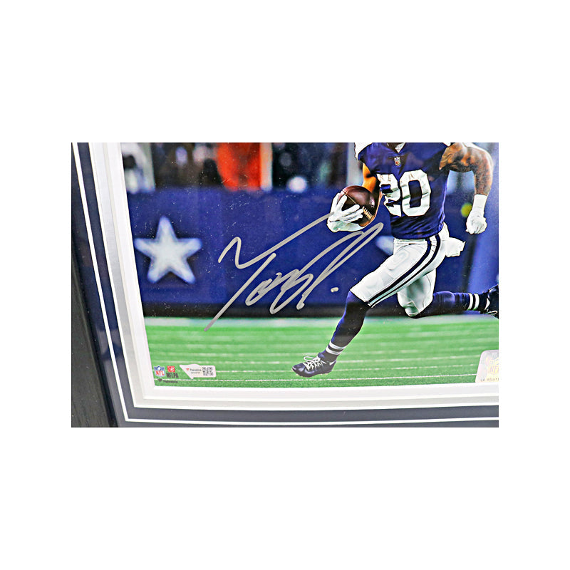 Tony Pollard Dallas Cowboys Autographed Signed Framed 8x10 Photo Mint Collage LE #9/99 (Fanatics Auth)