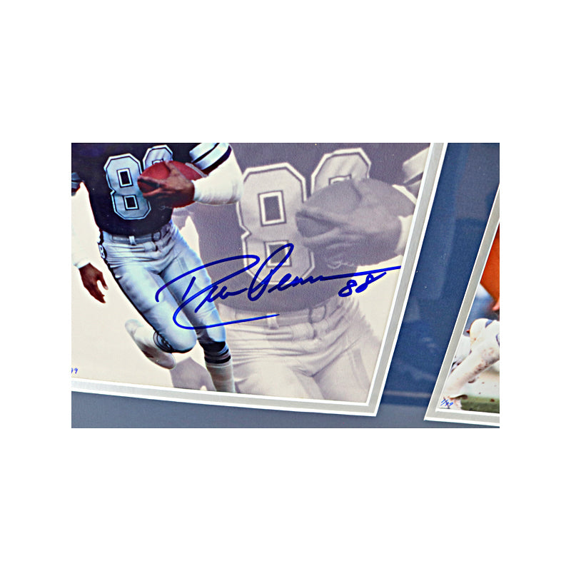 Roger Staubach, Drew Pearson & Tony Hill Dallas Cowboys Triple Signed Autographed Framed (3) 8x10 Photo Mint Collage LE #1/99 (Highland Mint COA)