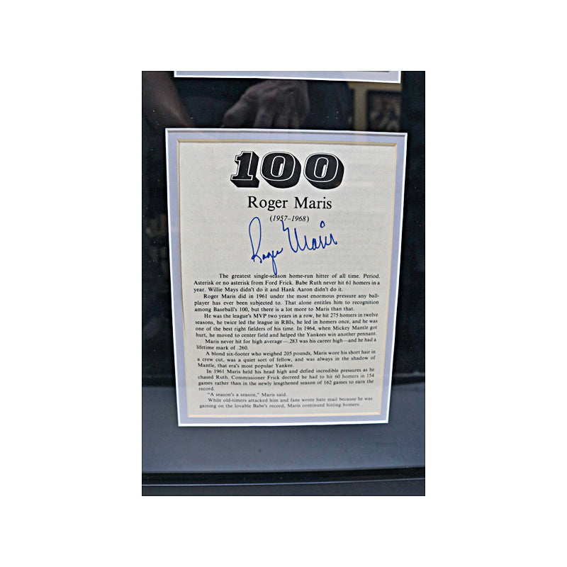Mickey Mantle Roger Maris New York Yankees Dual Signed Autographed Framed M&M Boys Photo Collage (JSA LOA)