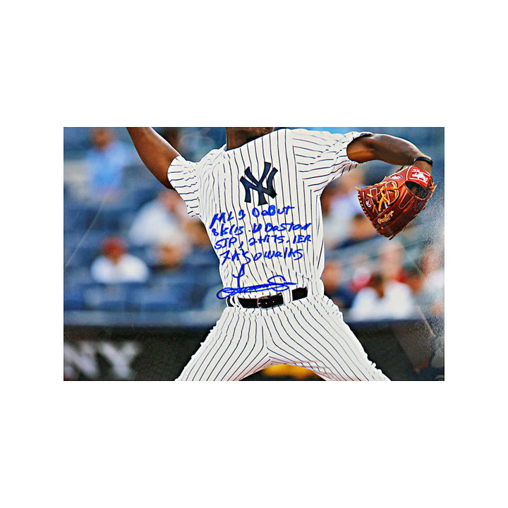 Luis Severino New York Yankees Autographed Signed Inscribed Framed 16x20 Photo Mint Collage LE #1/15 (MLB & Steiner Auth)