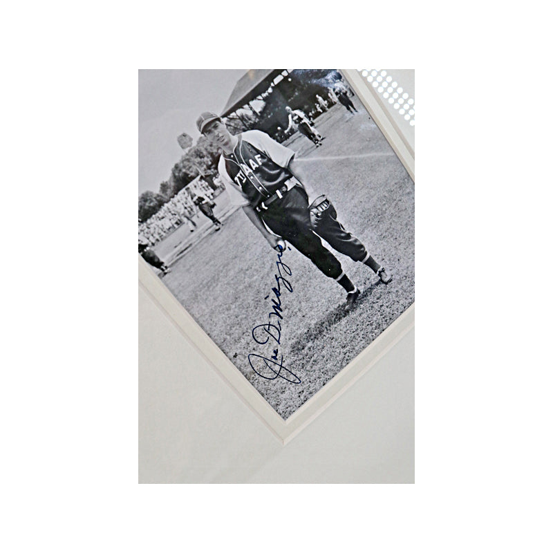 Joe DiMaggio New York Yankees Autographed Signed Framed 5x7 Air Force Photo (JSA LOA)