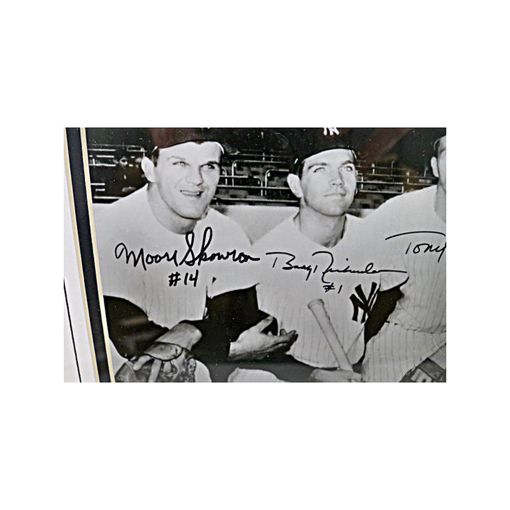 Moose Skowron, Bobby Richardson, Tony Kubek & Clete Boyer New York Yankees Multi Autographed Signed Framed 8x10 Photo (JSA COA)