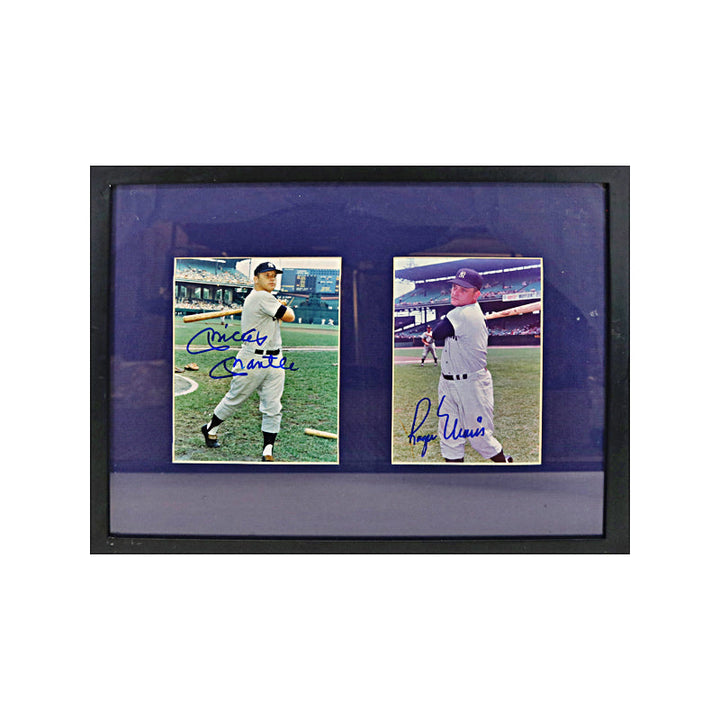 Mickey Mantle & Roger Maris New York Yankees Autographed Signed Double Photo Collage (JSA LOA)
