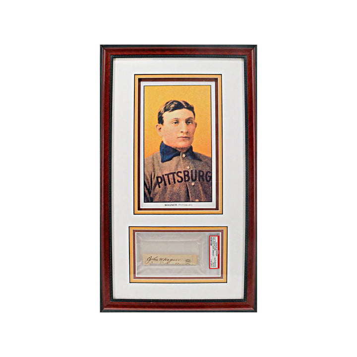 Honus Wagner Pittsburgh Pirates Autographed Signed T206 Photo Cut Collage (PSA Slabbed)