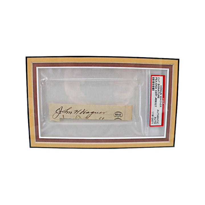 Honus Wagner Pittsburgh Pirates Autographed Signed T206 Photo Cut Collage (PSA Slabbed)