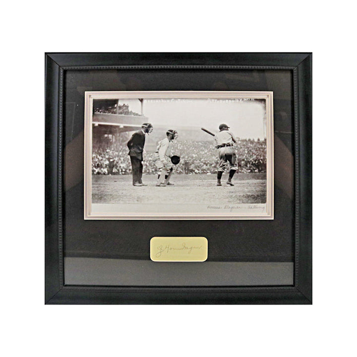 Honus Wagner Pittsburgh Pirates Autographed Signed 11x14 Framed Cut Collage (JSA LOA)