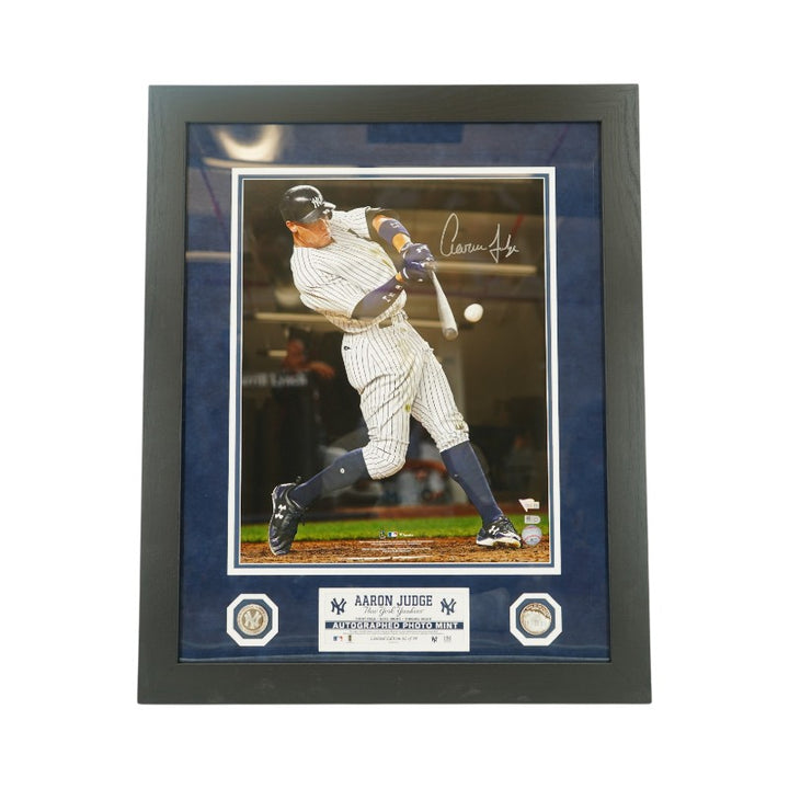 Aaron Judge New York Yankees Autographed Framed Vertical 16x20 Photo Mint Collage Fanatics/MLB Auth