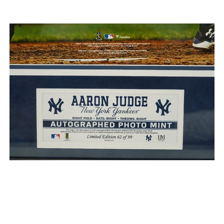 Aaron Judge New York Yankees Autographed Framed Vertical 16x20 Photo Mint Collage Fanatics/MLB Auth