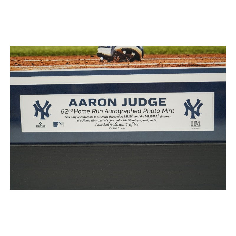 Aaron Judge New York Yankees Autographed Framed Horizontal 16x20 Photo Mint Collage Fanatics/MLB Auth