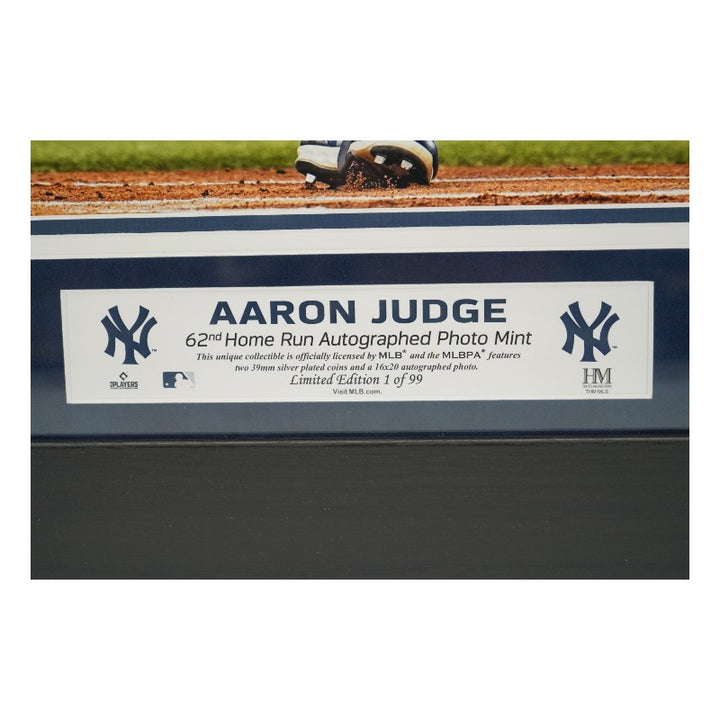 Aaron Judge New York Yankees Autographed Framed Horizontal 16x20 Photo Mint Collage Fanatics/MLB Auth