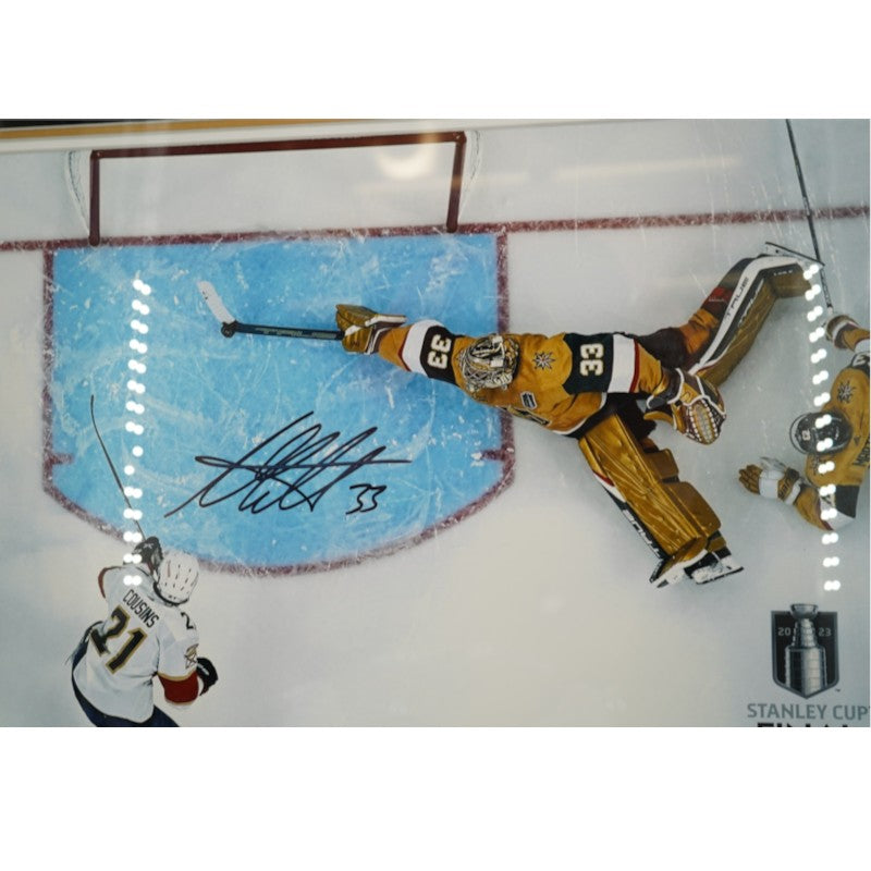 Adin Hill Las Vegas Golden Knights Autographed Framed 16x20 Photo Mint Collage Fanatics Auth