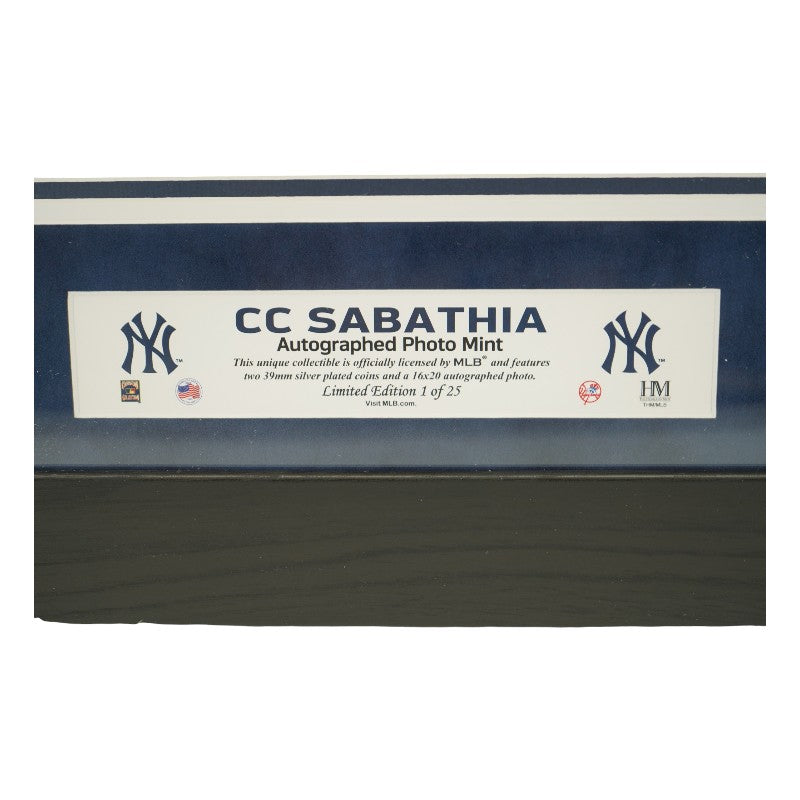 CC Sabathia New York Yankees Autographed Inscribed Framed 16x20 Photo Mint Collage Fanatics/MLB Auth
