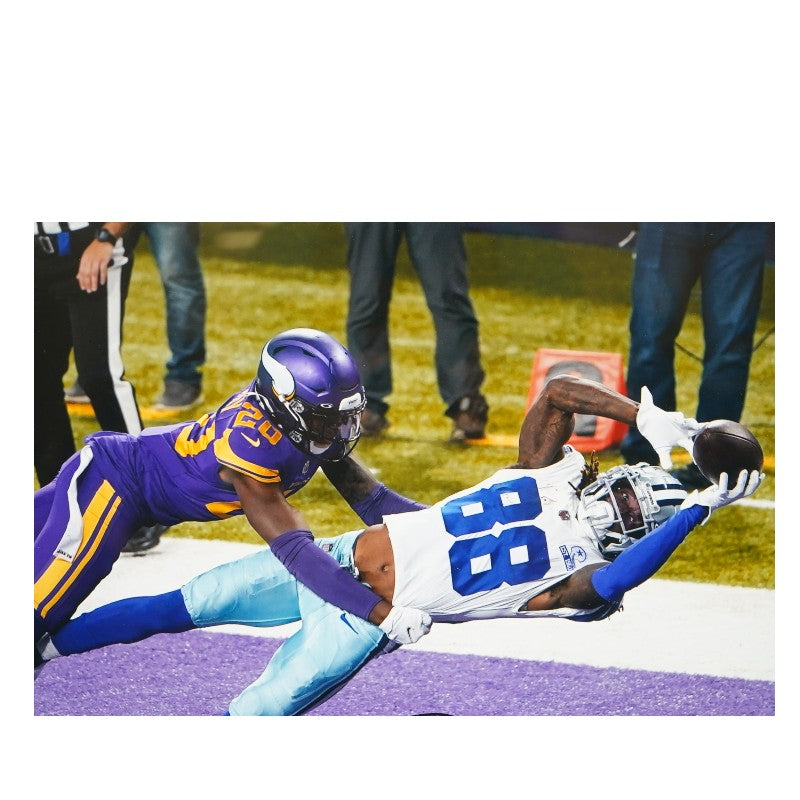 CeeDee Lamb Dallas Cowboys Autographed Framed 16x20 Mint Collage Fanatics Auth