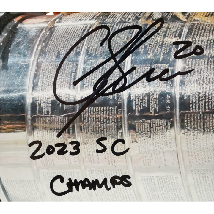 Chandler Stephenson Las Vegas Golden Knights Autographed Inscribed Framed 16x20 Photo Mint Collage Fanatics Auth