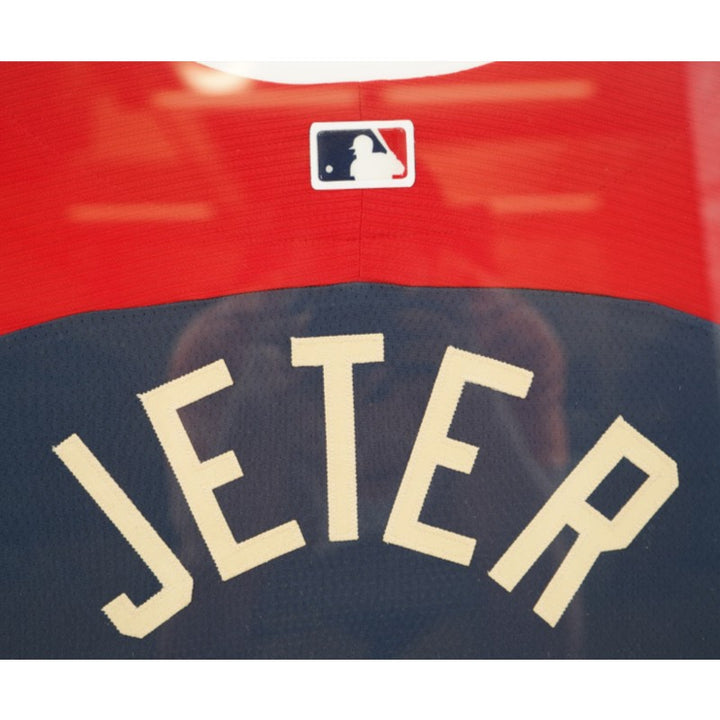 Derek Jeter New York Yankees Autographed Framed 2014 All Star Game Jersey Steiner/MLB Auth