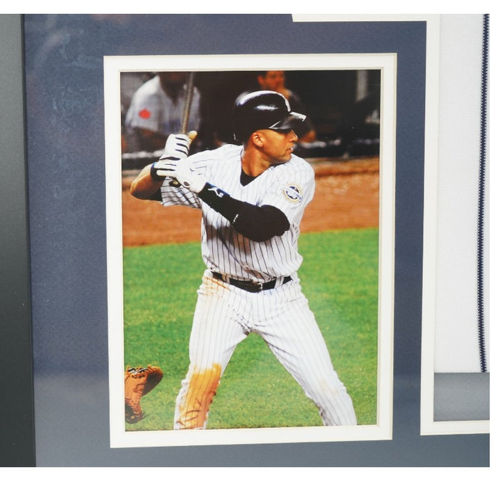 Derek Jeter New York Yankees Autographed Framed Engraved Jersey LE 25/27 Steiner/UDA COA