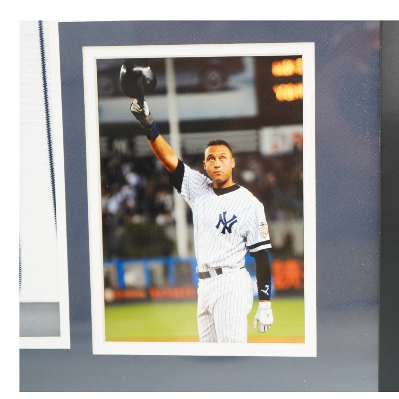 Derek Jeter New York Yankees Autographed Framed Engraved Jersey LE 25/27 Steiner/UDA COA