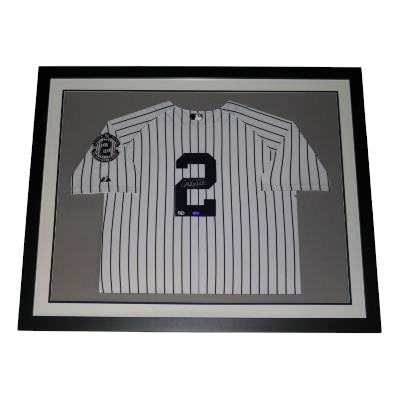 Derek Jeter New York Yankees Autographed Framed Final Season Patch Jersey Steiner/MLB Auth