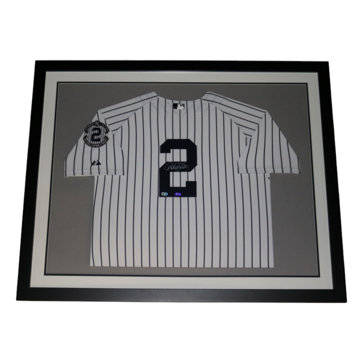 Derek Jeter New York Yankees Autographed Framed Final Season Patch Jersey Steiner/MLB Auth