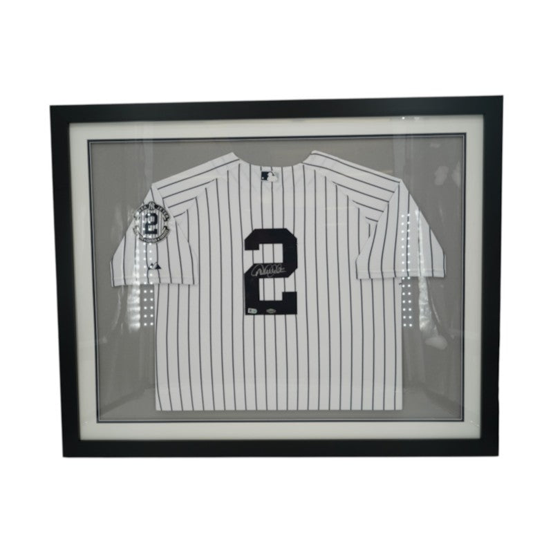 Derek Jeter New York Yankees Autographed Framed Final Season Patch Jersey Steiner/MLB Auth