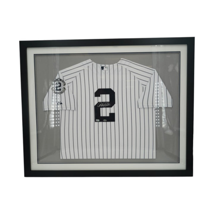 Derek Jeter New York Yankees Autographed Framed Final Season Patch Jersey Steiner/MLB Auth