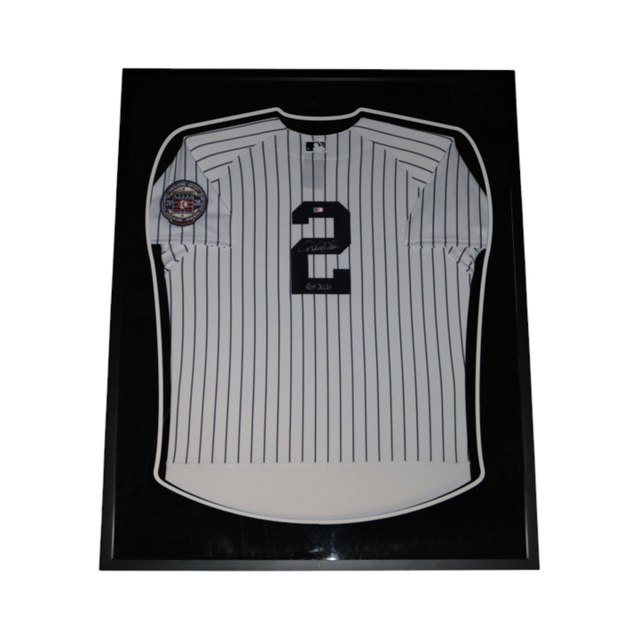 Derek Jeter New York Yankees Autographed Inscribed Framed HOF Jersey MLB Auth