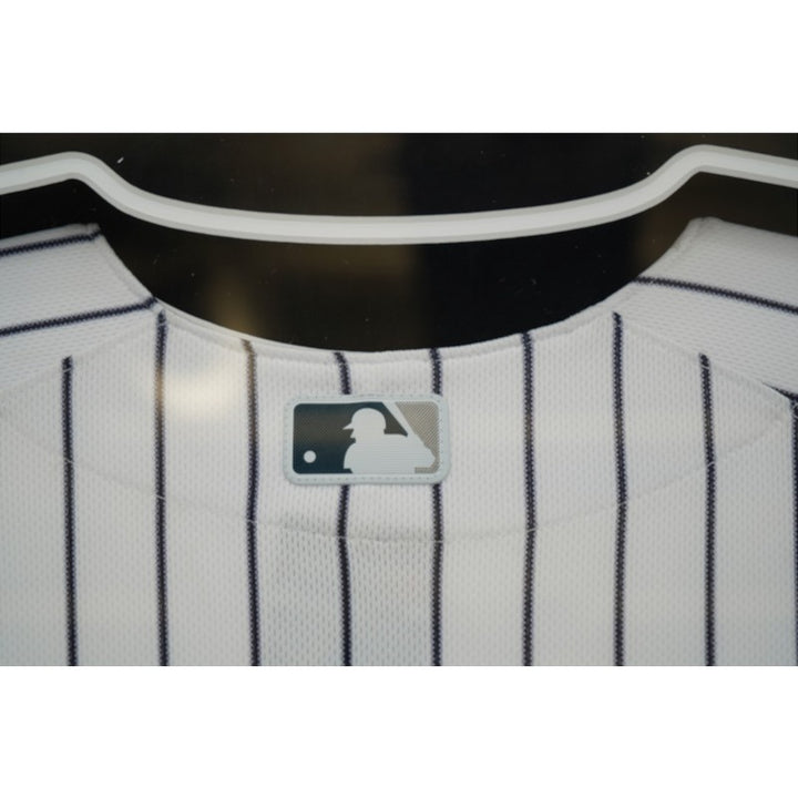 Derek Jeter New York Yankees Autographed Inscribed Framed HOF Jersey MLB Auth